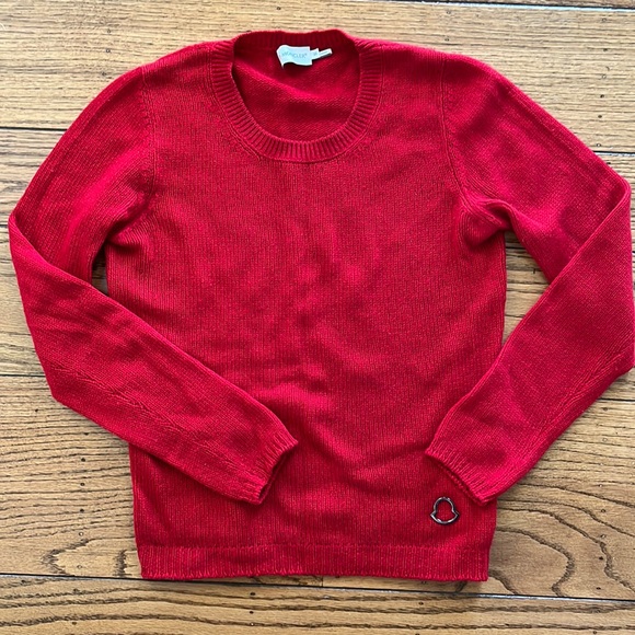 Moncler red cashmere sweater - Picture 2 of 14